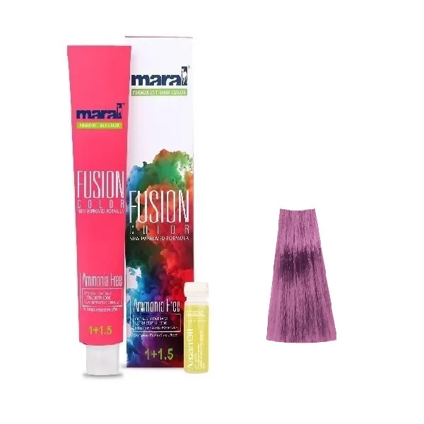 رنگ مو مارال مدل Fusion شماره 7.991 حجم 100 میلی لیتر رنگ ارغوانی پاستل - تصویر 2