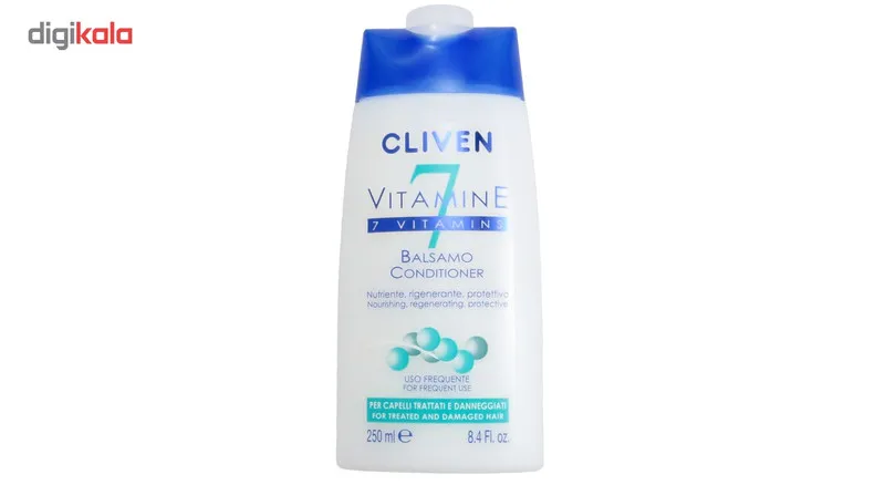 نرم کننده کلیون مدل 7 Vitamin حجم 250 میلی لیتر مناسب موهای رنگ شده و آسیب دیده - تصویر 2