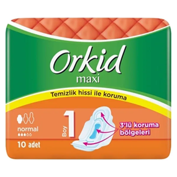 نوار بهداشتی اورکید مدل maxi بسته 10 عددی - تصویر 2