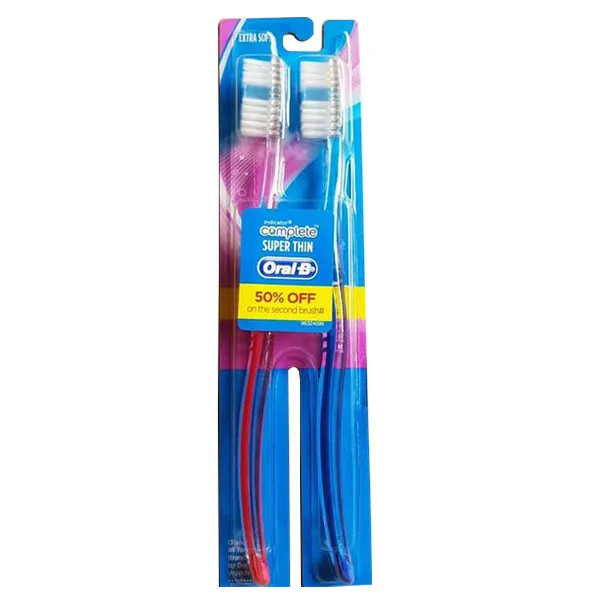 مسواک اورال-بی سری COMPLETE مدل SUPER THIN  با برس خیلی نرم بسته 2 عددی - تصویر 2