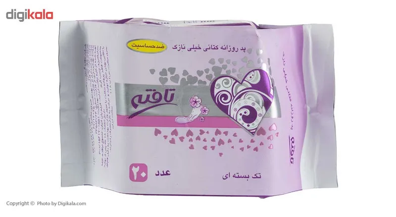 پد روزانه تافته مدل Purple Ultra Thin بسته 20 عددی - تصویر 2