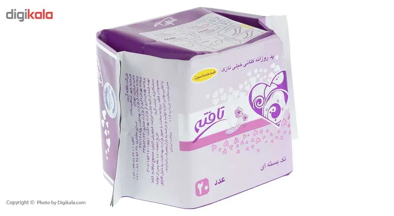 پد روزانه تافته مدل Purple Ultra Thin بسته 20 عددی - تصویر 4