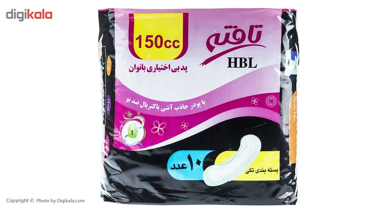 پد بی اختیاری بانوان تافته مدل HBL بسته 10 عددی - تصویر 2