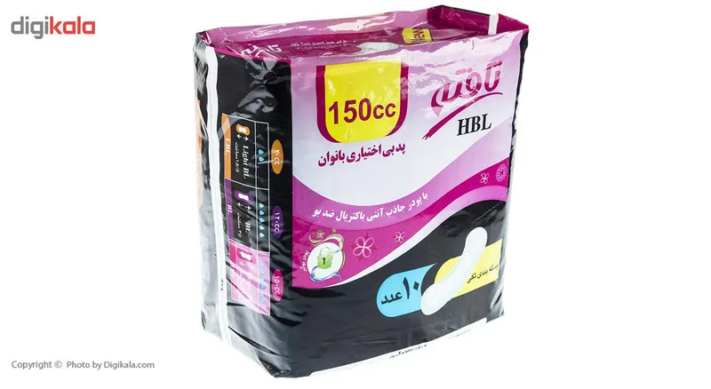 پد بی اختیاری بانوان تافته مدل HBL بسته 10 عددی - تصویر 3
