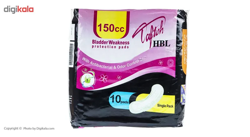 پد بی اختیاری بانوان تافته مدل HBL بسته 10 عددی - تصویر 4