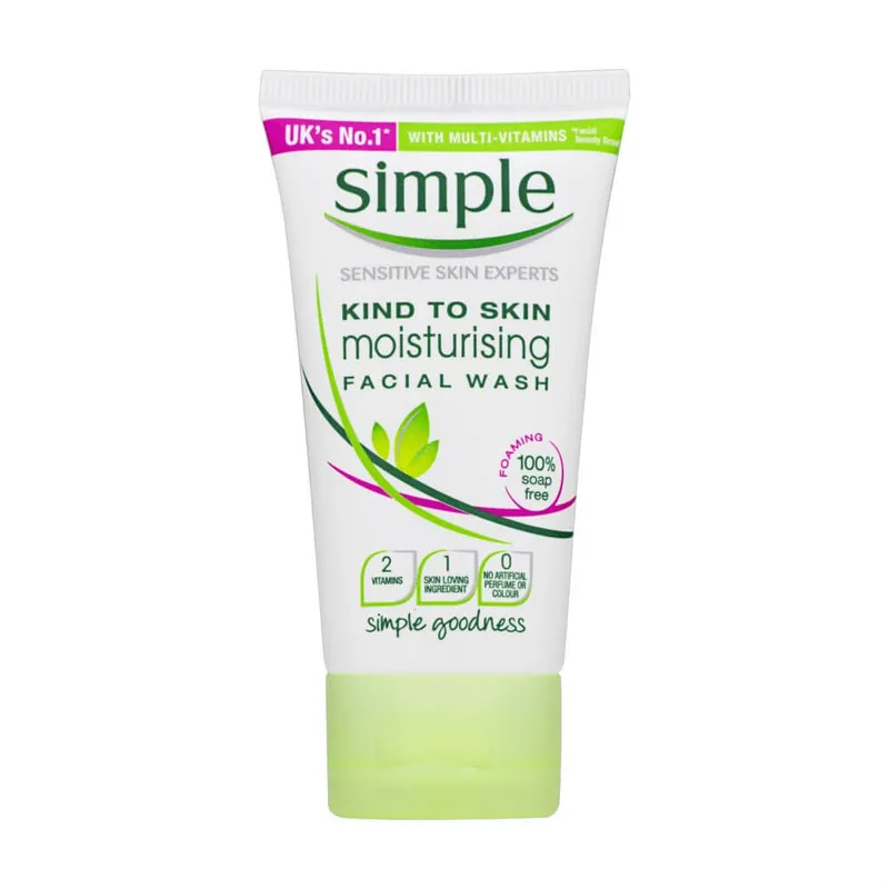 کرم شستشوی صورت سیمپل مدل moisturising حجم 50 میلی لیتر - تصویر 2
