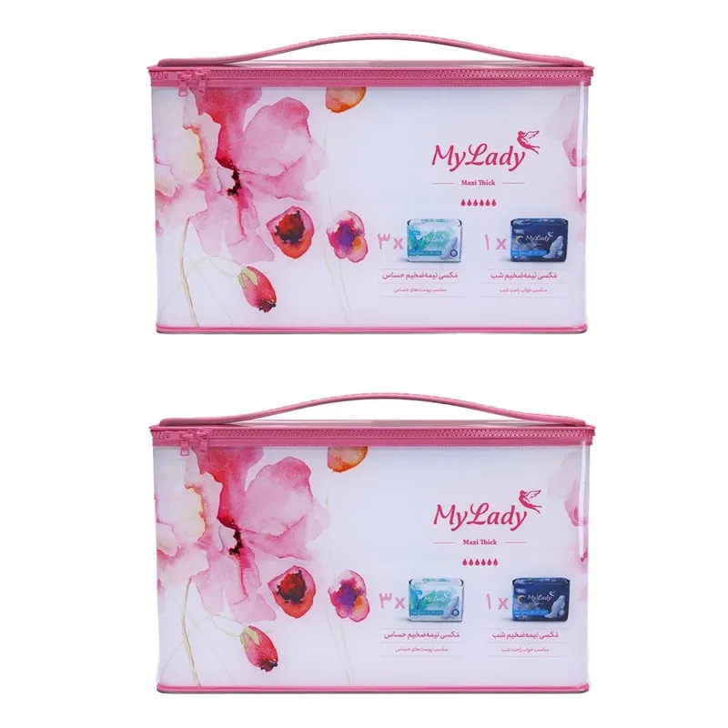نوار بهداشتی مای لیدی مدل MAXI SENSITIVE مجموعه دو عددی