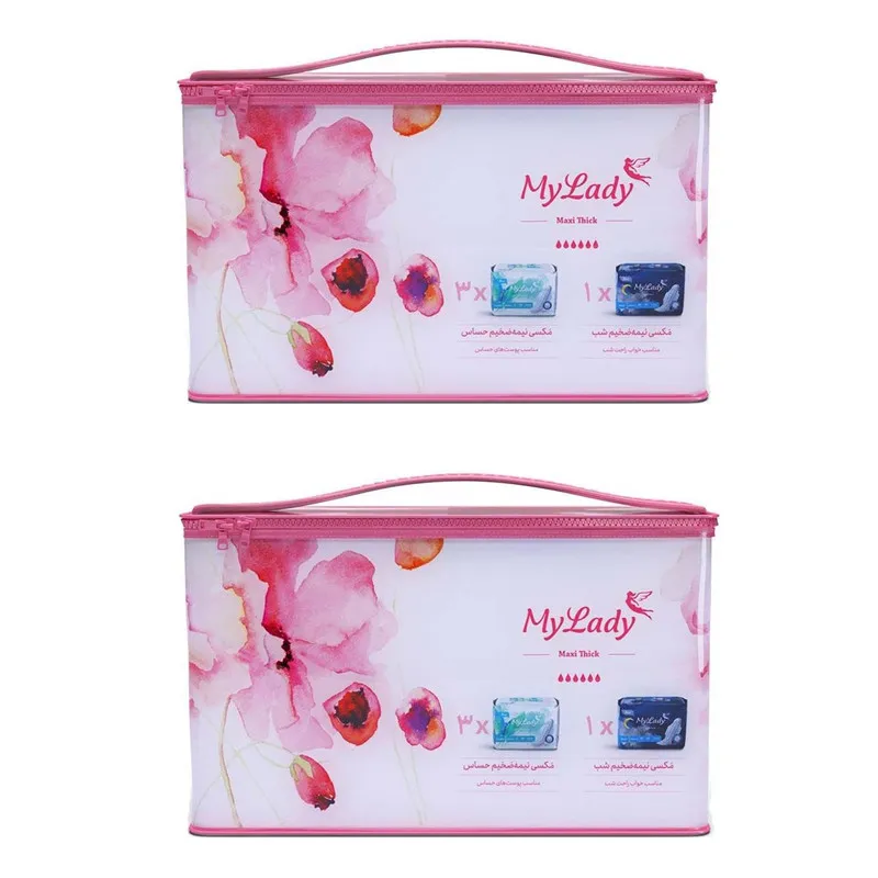 نوار بهداشتی مای لیدی مدل MAXI SENSITIVE مجموعه دو عددی - تصویر 2