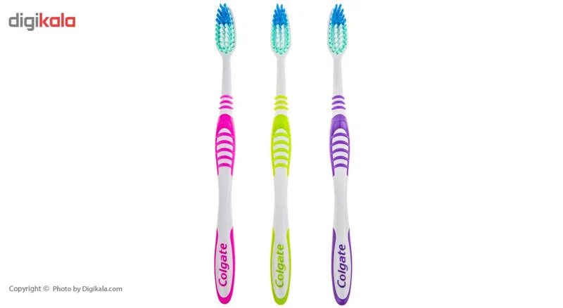 پک مسواک کلگیت مدل Extra Clean بسته 3 عددی - تصویر 5