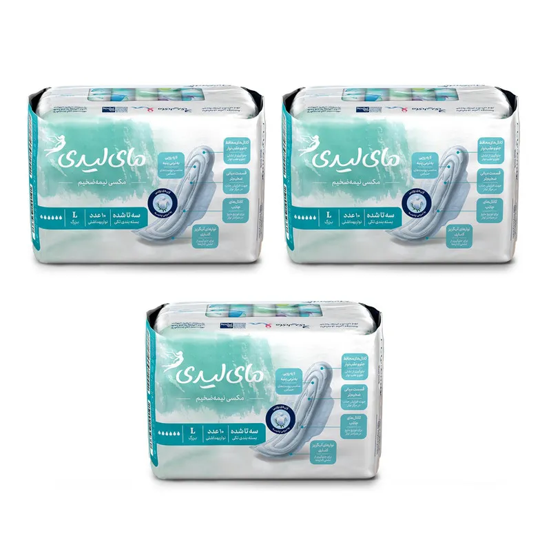 نوار بهداشتی مای لیدی مدل Maxi sensitive مجموعه 3 عددی - تصویر 3