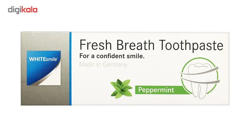 خمیر دندان وایت اسمایل مدل از بین برنده باکتری ها و بوی بد دهان Fresh Breath حجم 75 میلی لیتر - تصویر 2