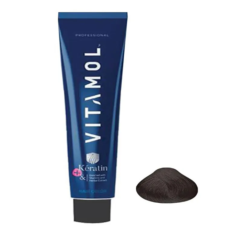 رنگ مو ویتامول سری natural حجم 120 میلی لیتر رنگ مشکی طبیعی