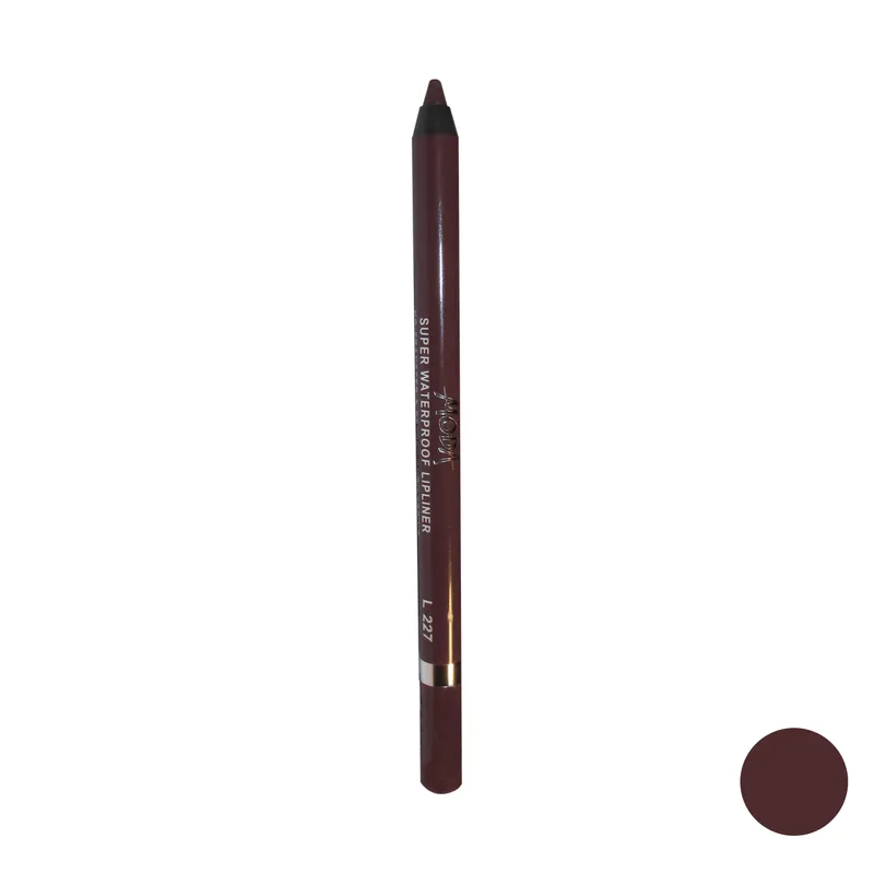 مداد لب مودا مدل super waterproof lipliner شماره L227