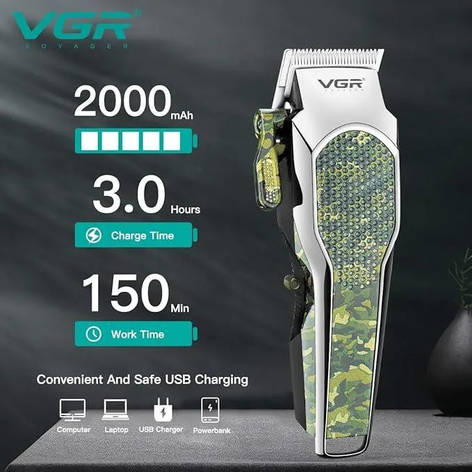 ماشین اصلاح موی سر و صورت وی جی ار مدل V-299 - تصویر 2