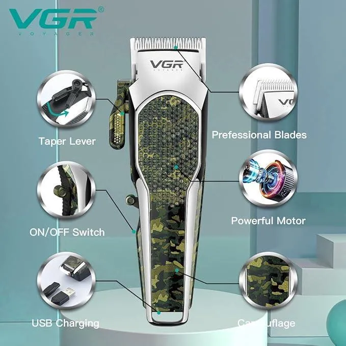 ماشین اصلاح موی سر و صورت وی جی ار مدل V-299 - تصویر 3