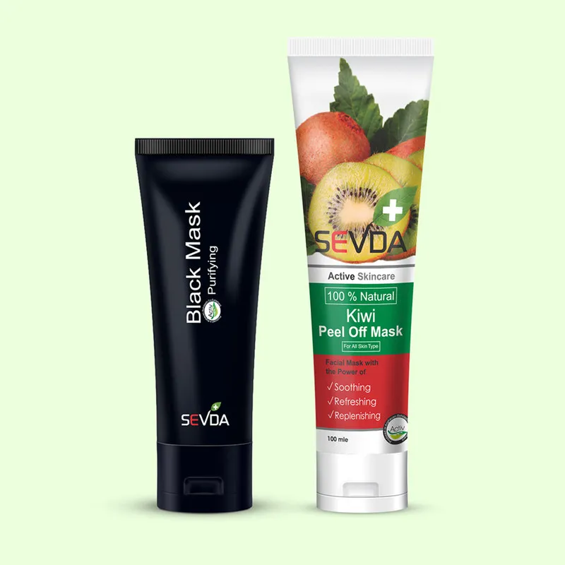 ماسک صورت سودا مدل کیوی حجم 100 میلی لیتر به همراه ماسک صورت سودا مدل ذغال حجم 75 میلی لیتر - تصویر 2