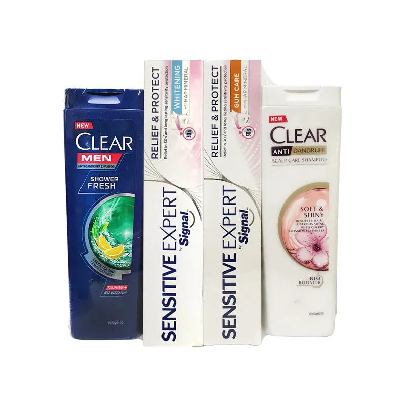 خمیر دندان سیگنال مدل Gum Care وزن 100 گرم به همراه خمیر دندان سیگنال، شامپو ضد شوره بانوان کلییر، شامپو ضد شوره کلییر - تصویر 2