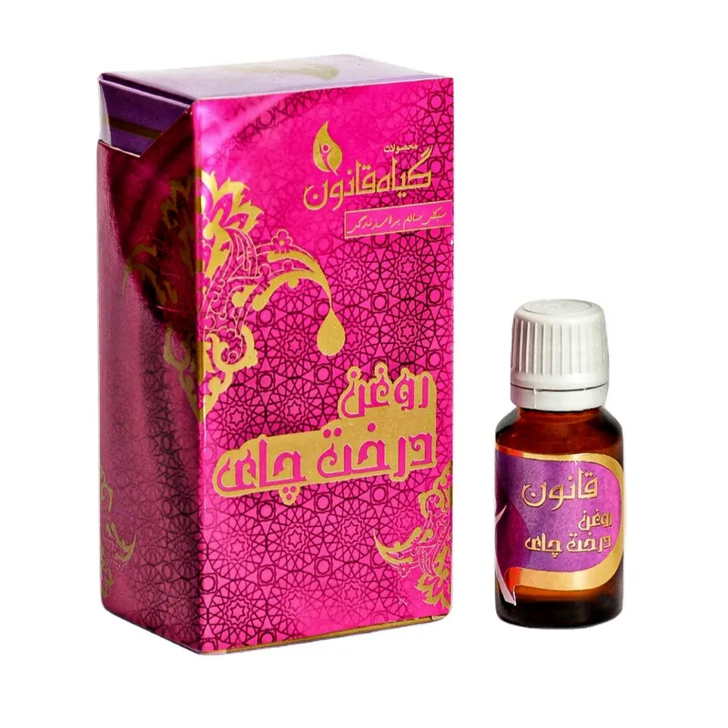 روغن بدن گیاه قانون مدل درخت چای 18 میلیلیتر با عصاره طبیعی Tea tree oil، مناسب انواع پوست، کمک به بهبود جوشهای پوستی و خواص آرایشی بهداشتی