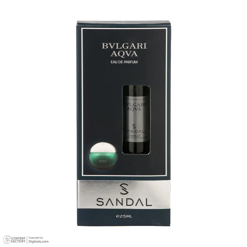 عطر جیبی مردانه صندل مدل BVLGARI AQVA با رایحه تلخ، خنک حجم 25 میلیلیتر - تصویر 6