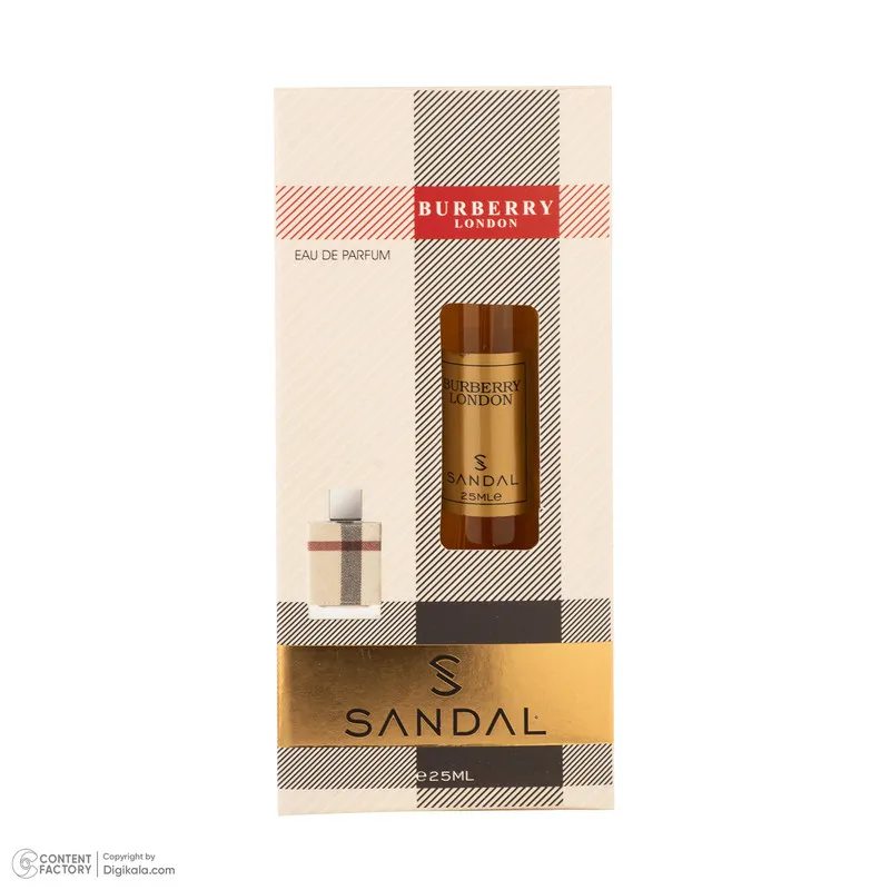 عطر جیبی زنانه صندل مدل BURBERRY LONDON با رایحه شیرین و گرم حجم 25 میلیلیتر - تصویر 6