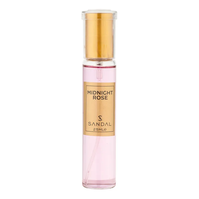 عطر جیبی زنانه صندل مدل Lancome Midnight rose با رایحه شیرین و گرم حجم 25 میلی‌لیتر - تصویر 2