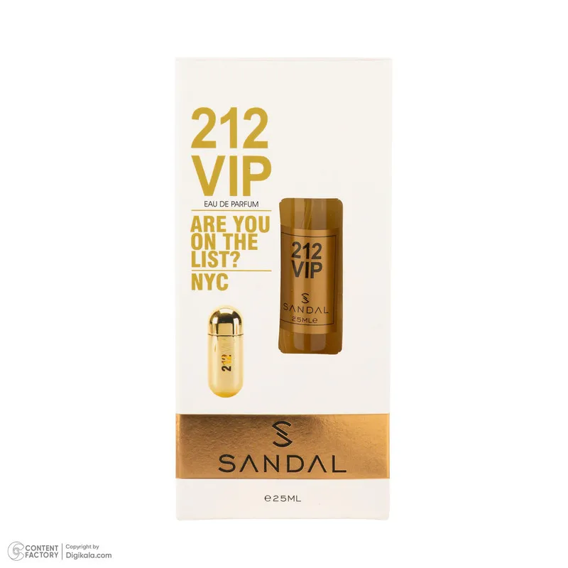 عطر جیبی زنانه صندل مدل 212 VIP WOMEN با رایحه شیرین و گرم حجم 25 میلی‌لیتر - تصویر 6