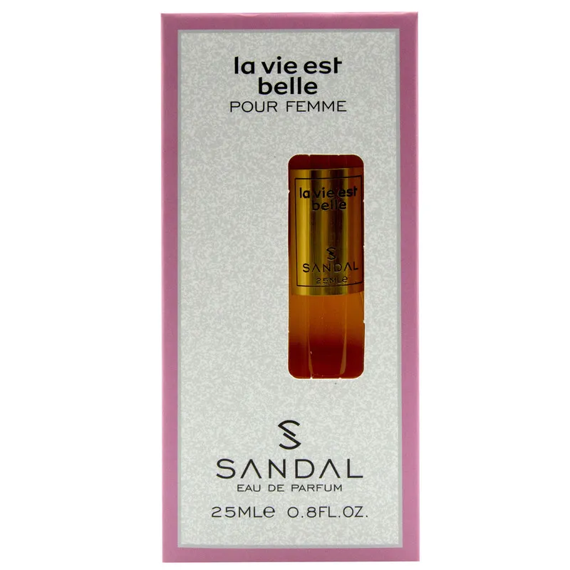 عطر جیبی زنانه صندل مدل la vie est belle حجم 25 میلی لیتر - تصویر 3