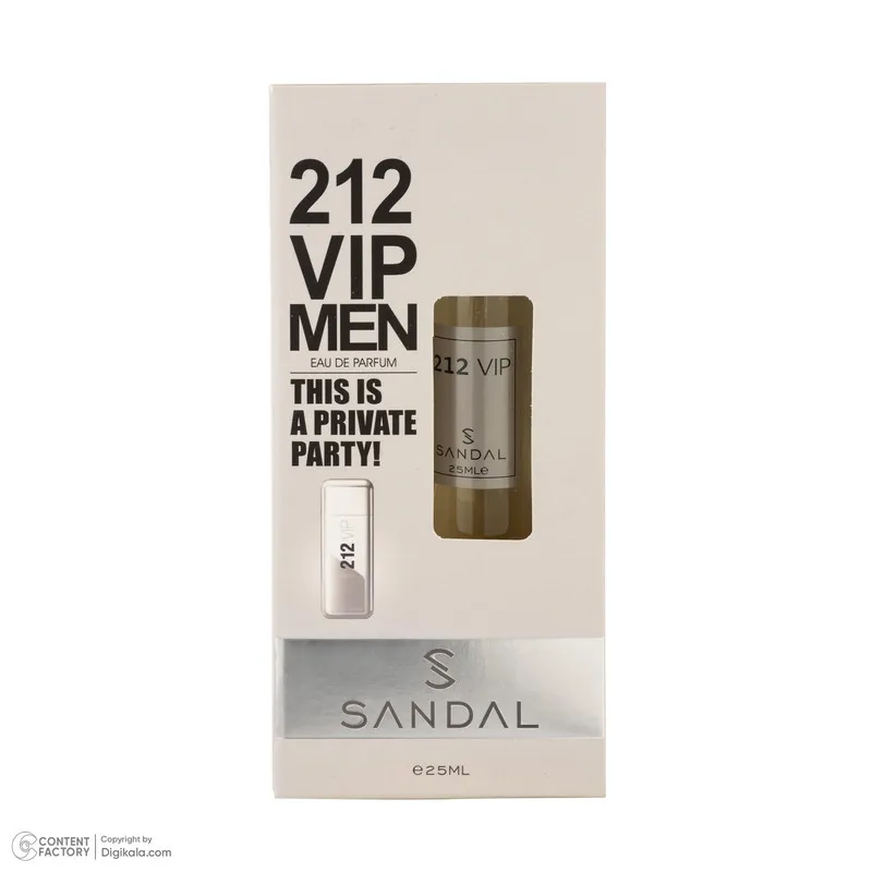 عطر جیبی مردانه صندل مدل 212vip با رایحه تند و خنک حجم 25 میلیلیتر - تصویر 6
