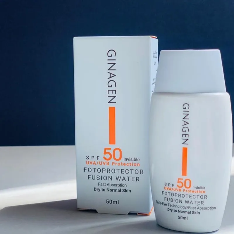 کرم ضدآفتاب بی‌رنگ ژیناژن مدل SPF50، مناسب پوست‌های معمولی و خشک، حجم 50 میلی‌لیتر - تصویر 3