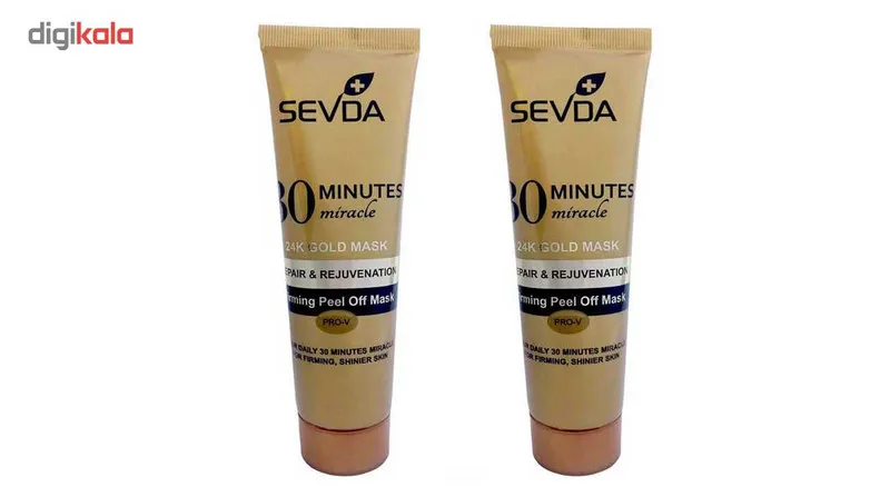 ماسک طلا صورت سودا مدل Repair And Rejuvenation حجم 100 میلی لیتر بسته 2 عددی - تصویر 2