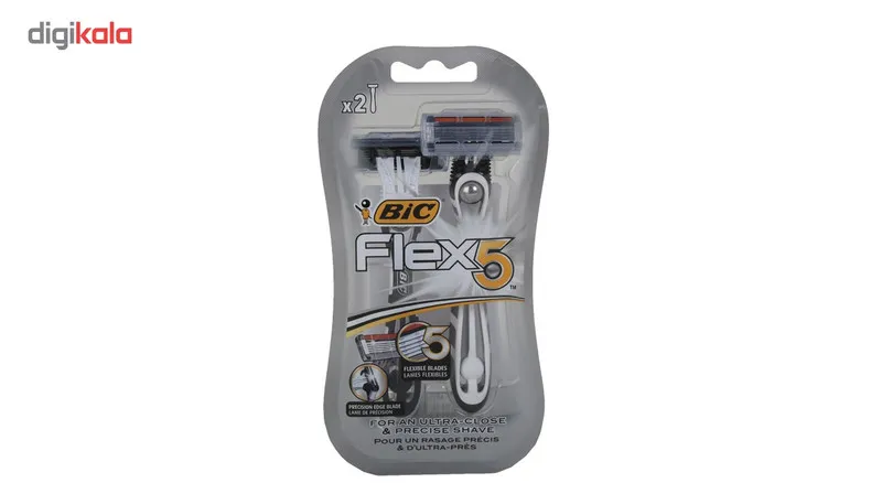 خود تراش بیک مدل Flex 5 بسته 2 عددی - تصویر 3