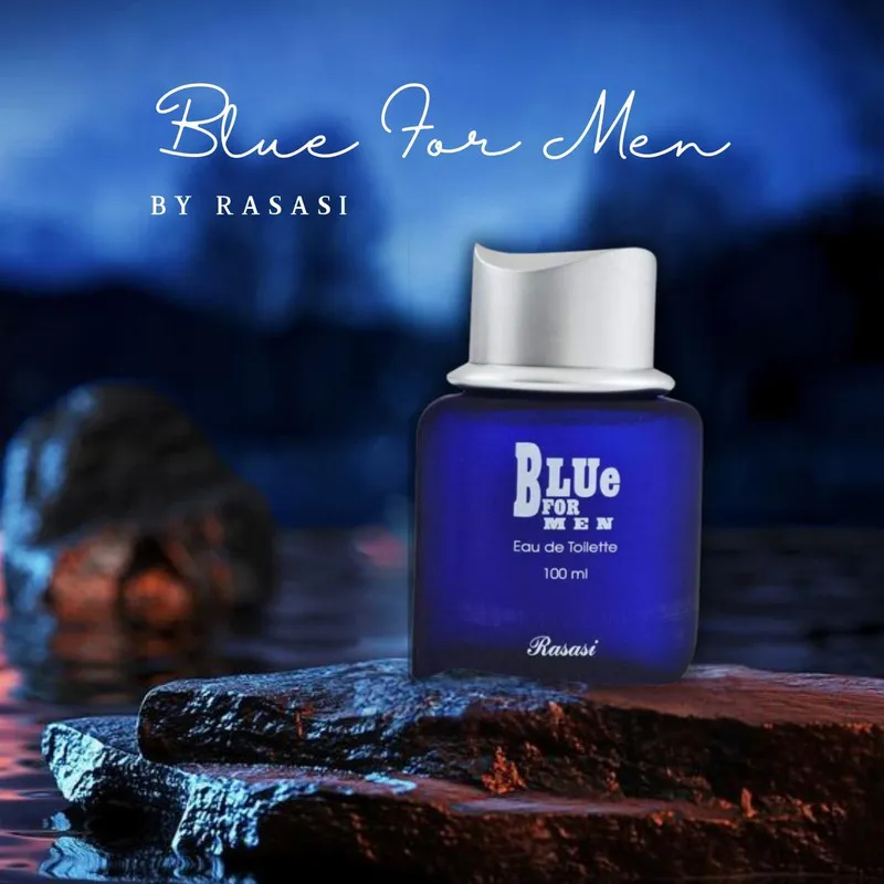 ادو تویلت مردانه رساسی مدل Blue for men با رایحه خنک و تند حجم 100 میلی لیتر - تصویر 3
