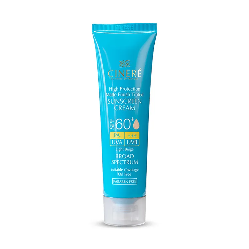 کرم ضدآفتاب رنگی سینره +SPF60 مدل 8411، مناسب پوست‌های چرب، حجم 50 میلی‌لیتر - تصویر 5