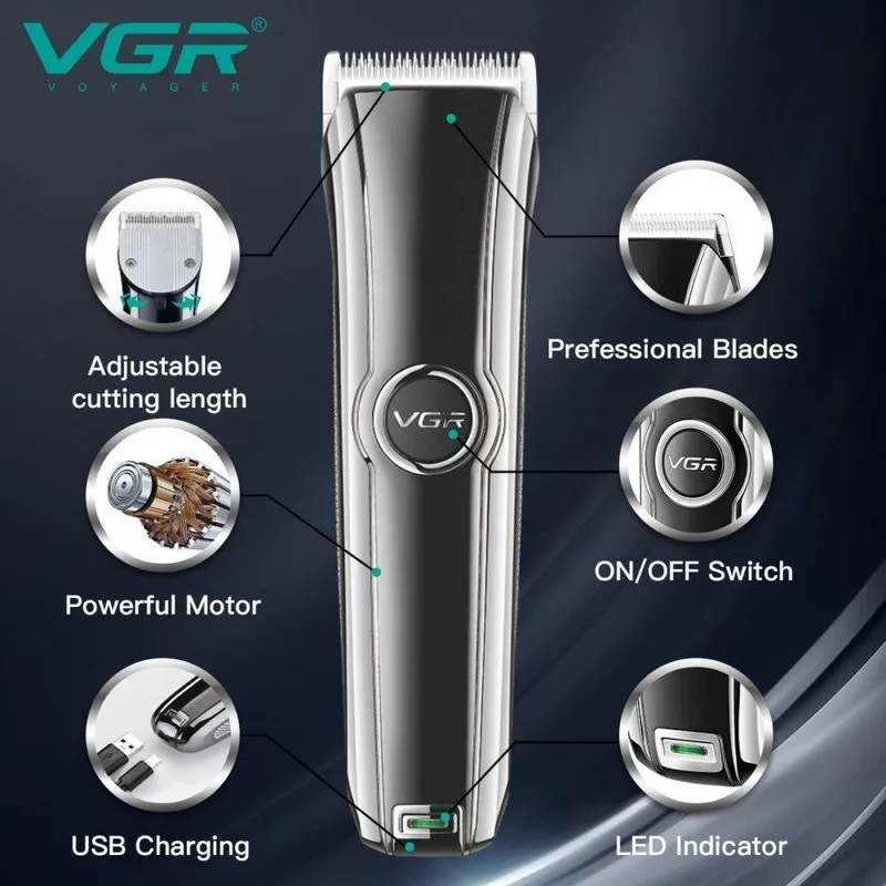 ماشین اصلاح موی سر و صورت وی جی ار مدل V-288 - تصویر 3
