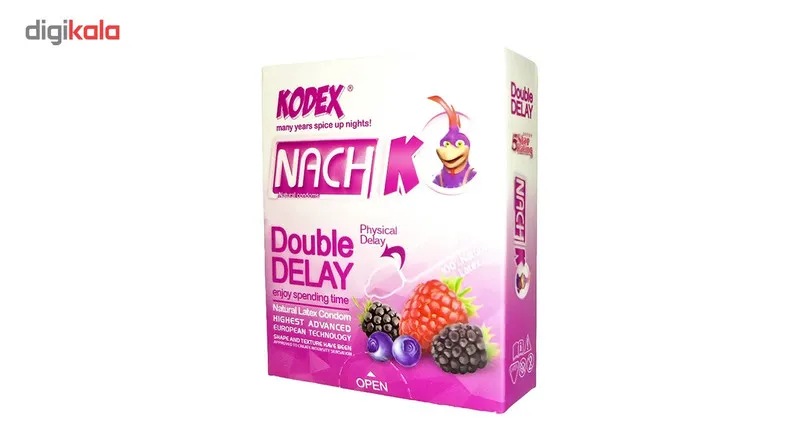 کاندوم تاخیری ناچ مدل Double Delay بسته 3 عددی - تصویر 2
