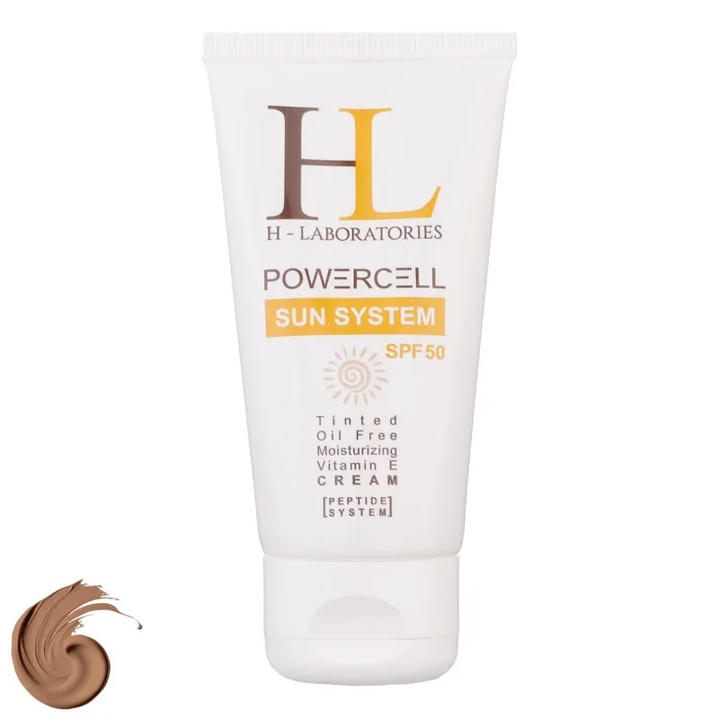 کرم ضدآفتاب رنگی اچ ال مدل SPF50 مناسب انواع پوست، حجم 50 میلیلیتر