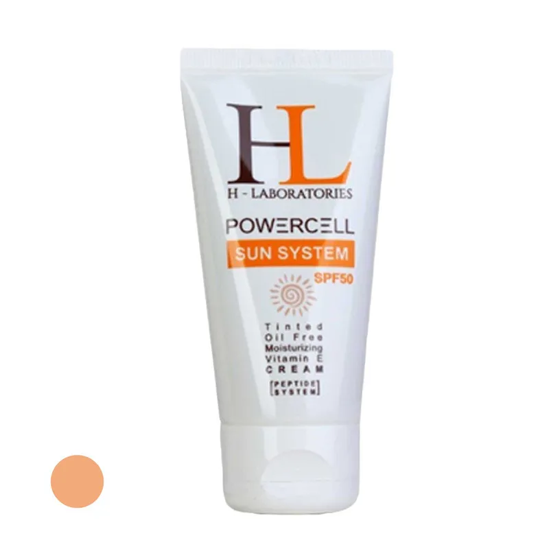 کرم ضدآفتاب رنگی اچ ال مدل SPF50 مناسب انواع پوست، حجم 50 میلیلیتر - تصویر 3