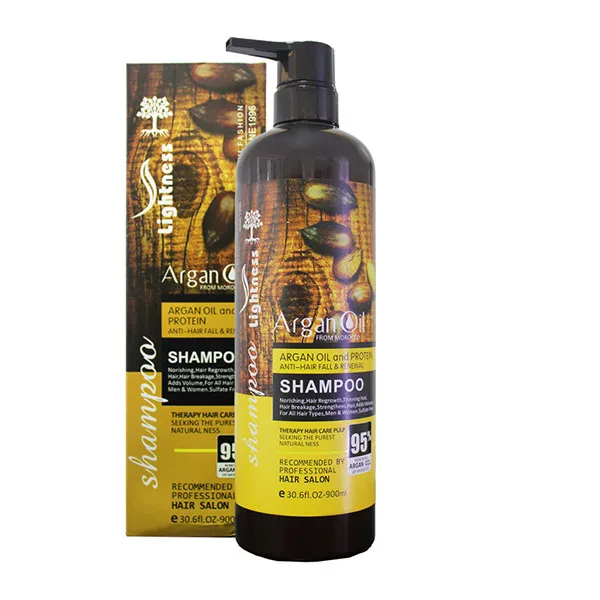 شامپو تقویت‌کننده و ضد ریزش مو لایتنس مدل Argan Oil حجم 900 میلی‌لیتر - تصویر 2