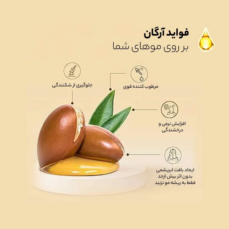 ماسک مو لایتنس مدل Argan oil حجم 1000 میلی لیتر - تصویر 6