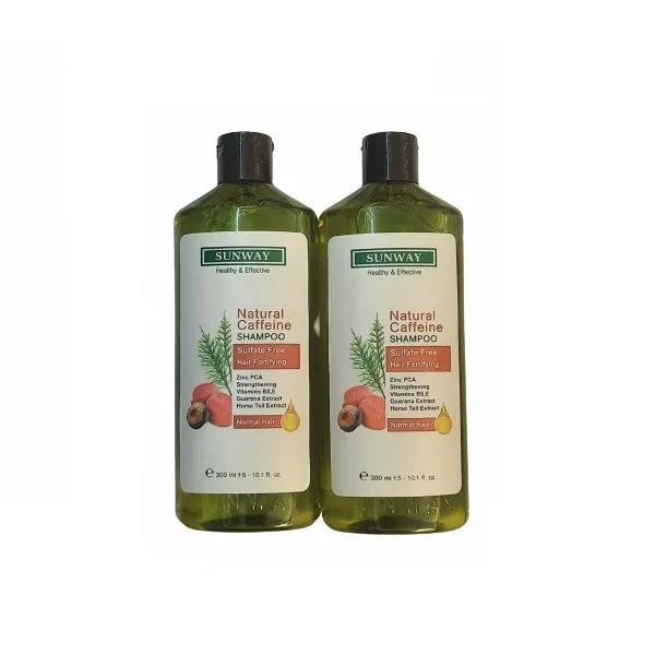 شامپو تقویت کننده مو سان وی مدل Natural Caffein حجم 300 میلی لیتر - تصویر 3