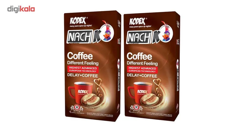 کاندوم کدکس مدل cofee دو بسته 12 عددی - تصویر 2