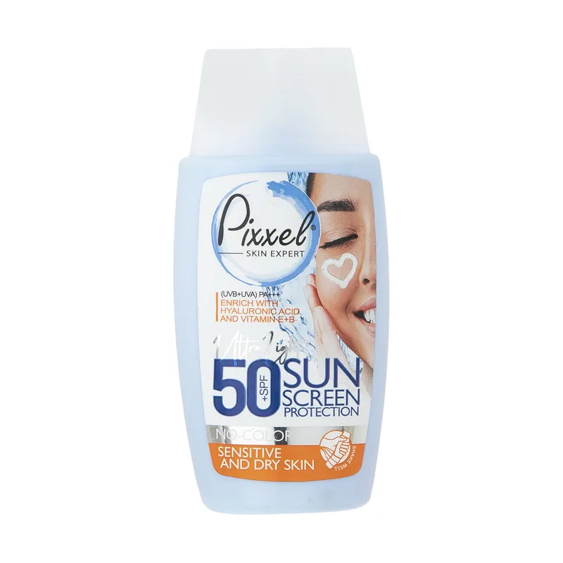 کرم ضدآفتاب بی‌رنگ پیکسل SPF50 مدل Sensitive، مناسب پوست‌های خشک و حساس، حجم 50 میلی‌لیتر - تصویر 3