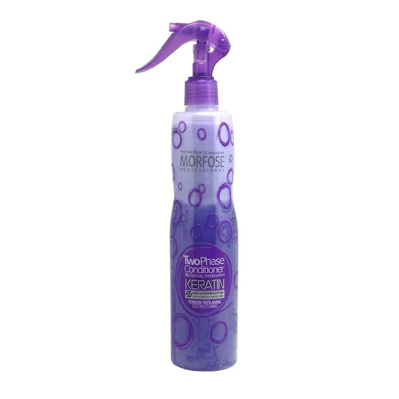 اسپری دو فاز مو مورفوس مدل Keratin حجم 400 میلی لیتر
