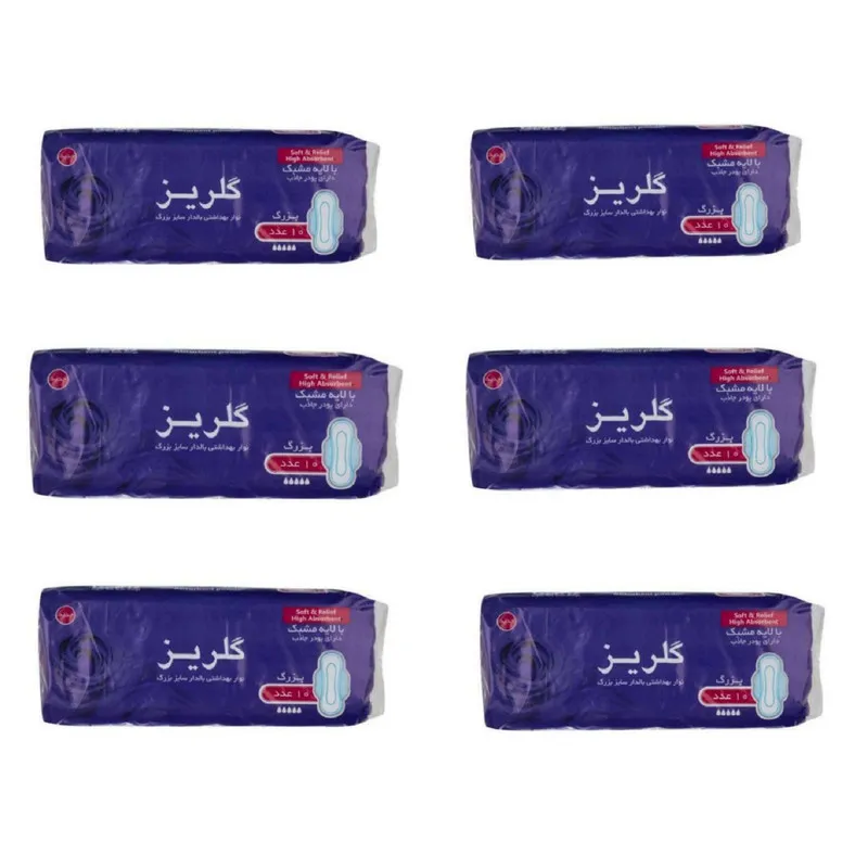 نوار بهداشتی گلریز کد 005 مجموعه 6 عددی - تصویر 2