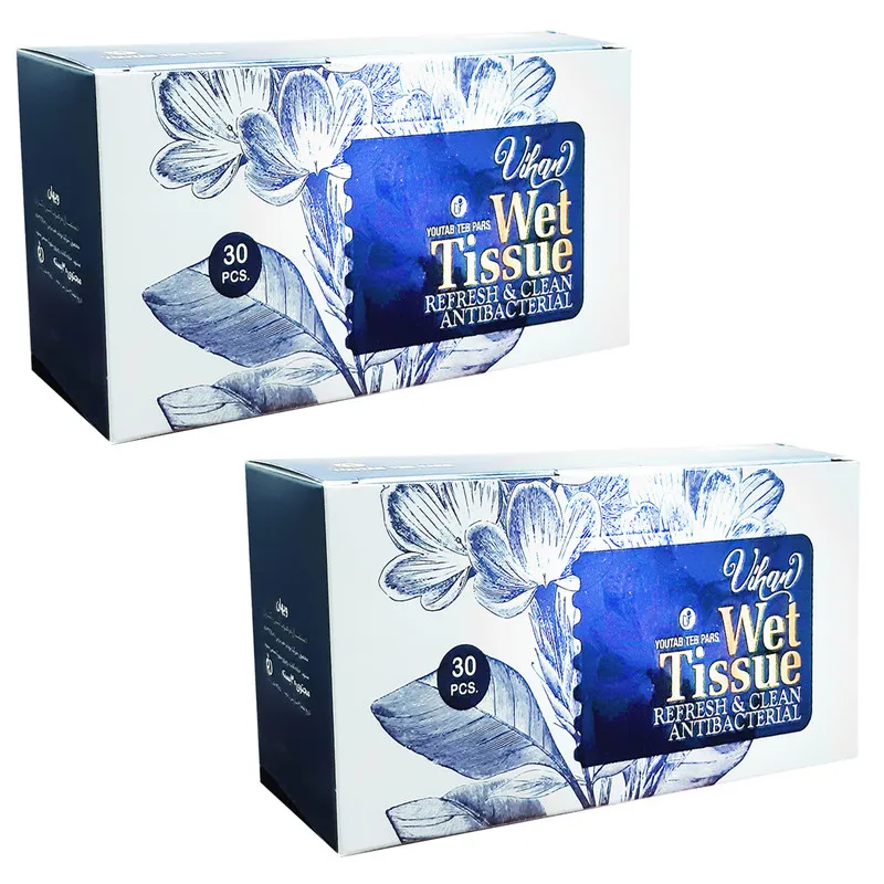دستمال مرطوب ویهان مدل آنتی باکتریال مجموعه 2 عددی - تصویر 4