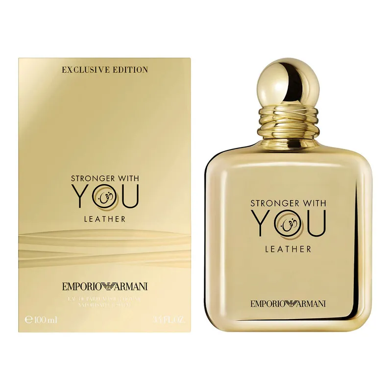 ادو پرفیوم مردانه امپریو آرمانی مدل Stronger With You Leather حجم 100 میلی لیتر - تصویر 2