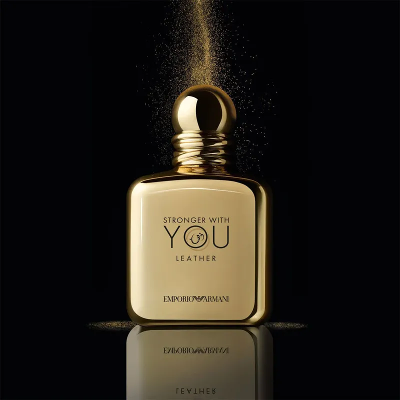 ادو پرفیوم مردانه امپریو آرمانی مدل Stronger With You Leather حجم 100 میلی لیتر - تصویر 3