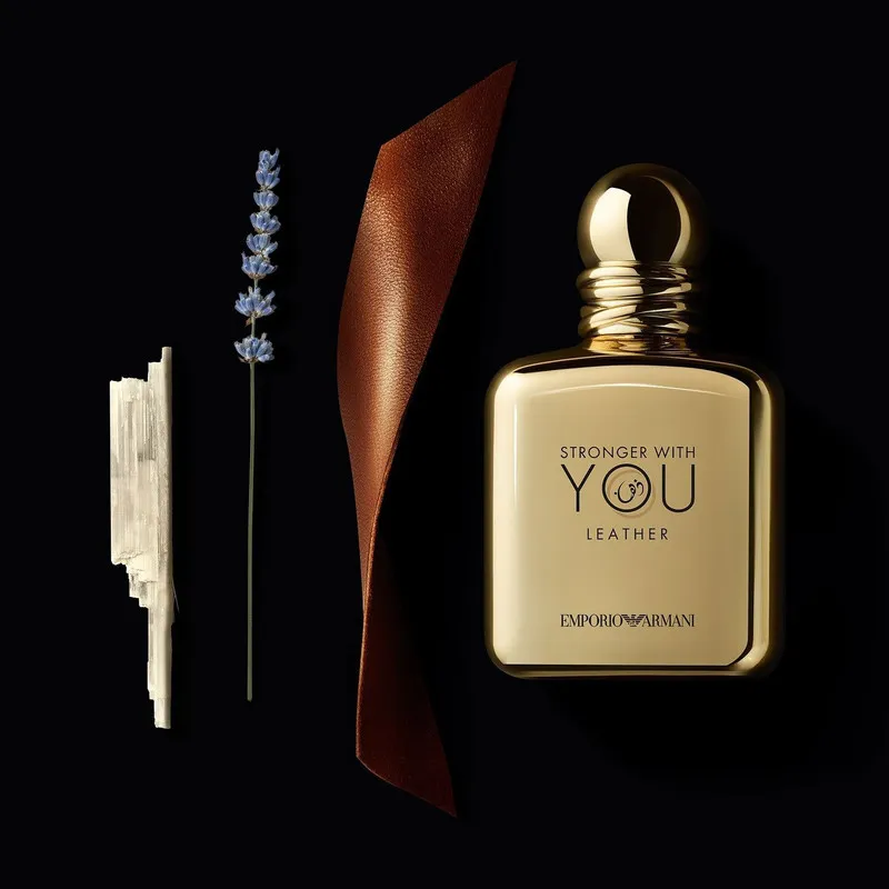 ادو پرفیوم مردانه امپریو آرمانی مدل Stronger With You Leather حجم 100 میلی لیتر - تصویر 5