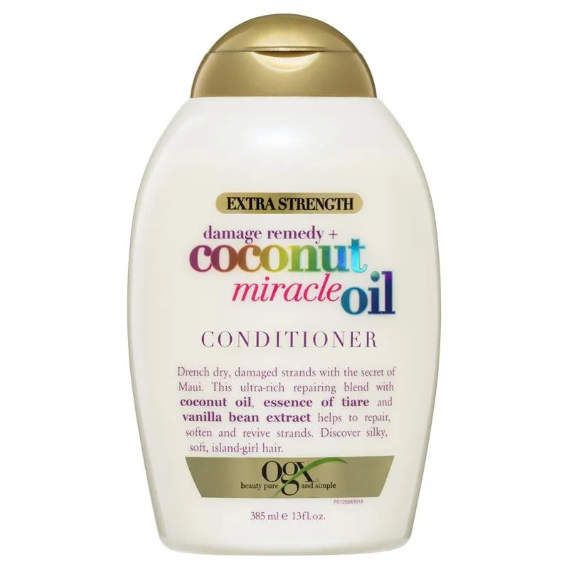 نرم کننده مو او جی ایکس مدل Damage Remedy + Coconut Miracle Oil حجم 385 میلی لیتر
