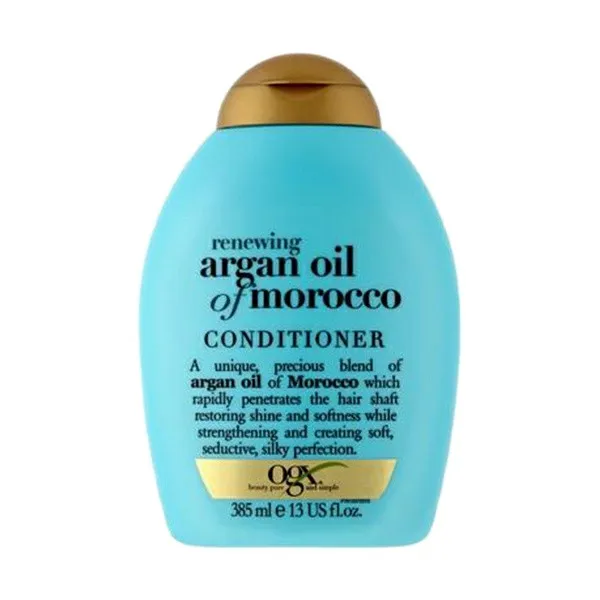 نرم کننده مو او جی ایکس مدل Renewing Argan Oil Of Morocco حجم 385 میلی لیتر